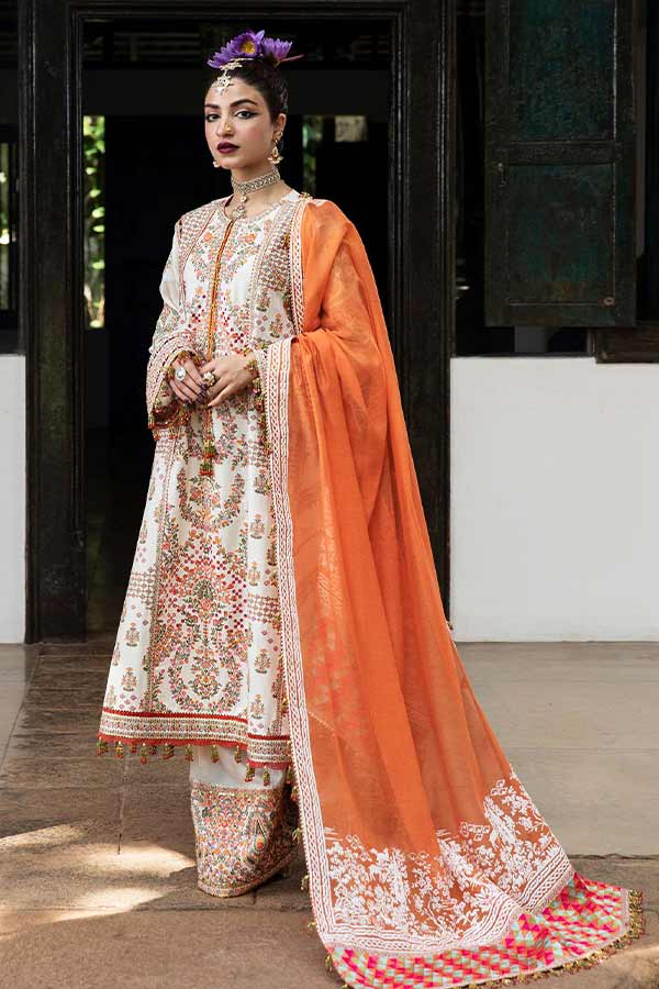 Hussain Rehar Roshan Luxury Lawn`23 MOTIYA