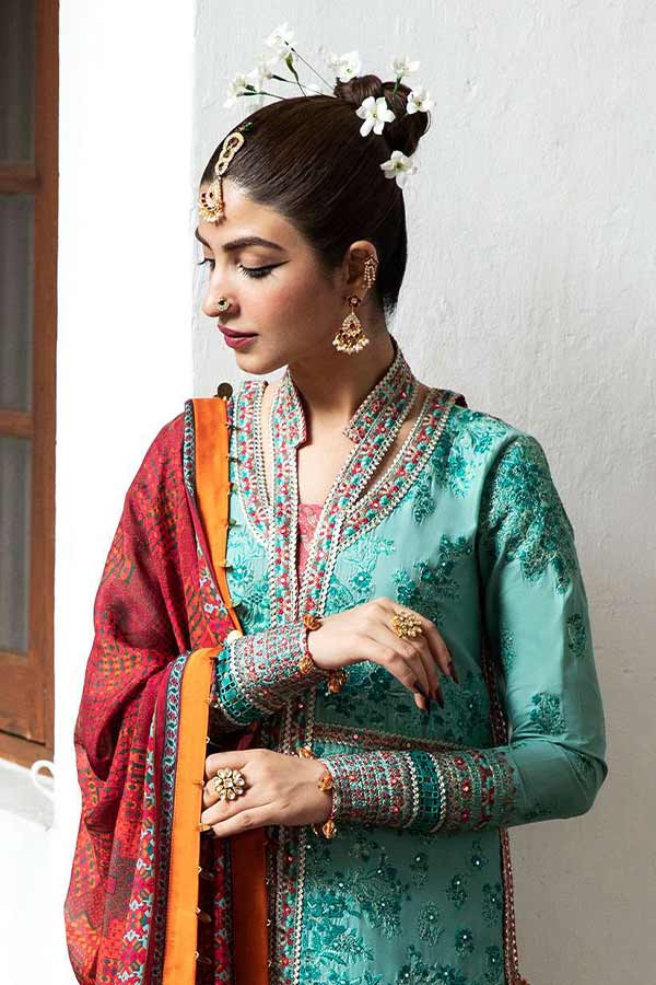 Hussain Rehar Roshan Luxury Lawn`23 SOSAAN