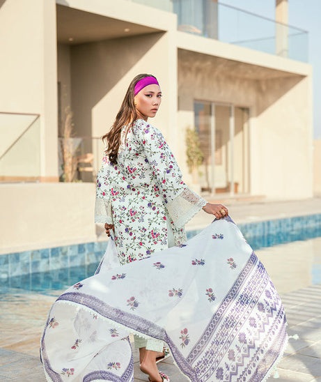 Sidra Fahad Lawn Kaari'25 (JASMINE)