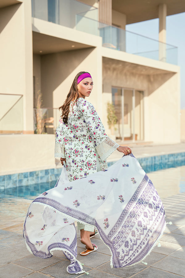 Sidra Fahad Lawn Kaari'25 (JASMINE)