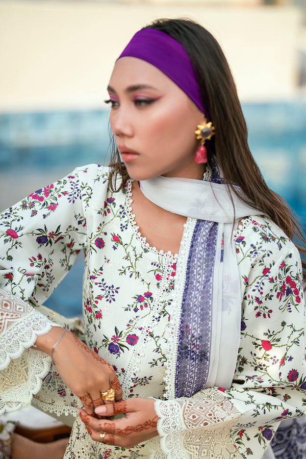 Sidra Fahad Lawn Kaari'25 (JASMINE)