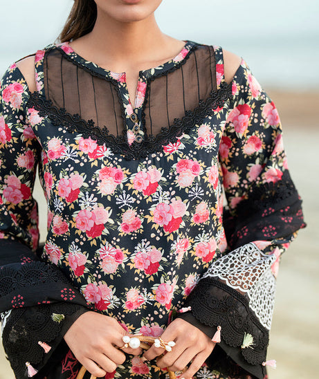 Sidra Fahad Lawn Kaari'25 (ROSE)
