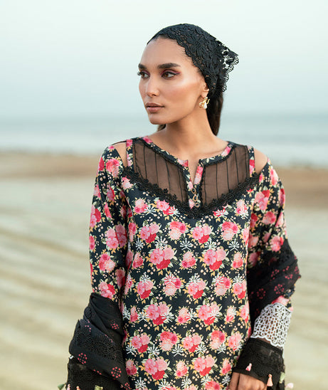 Sidra Fahad Lawn Kaari'25 (ROSE)