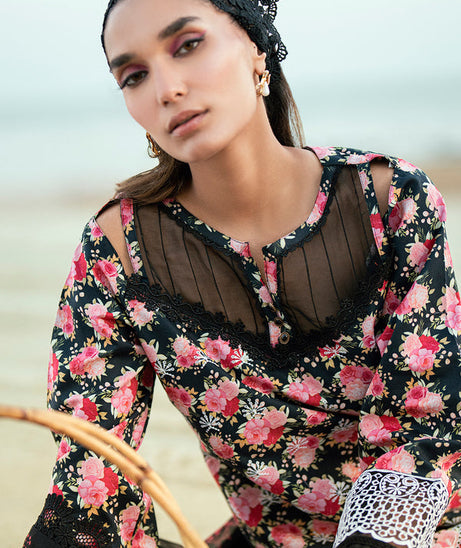 Sidra Fahad Lawn Kaari'25 (ROSE)