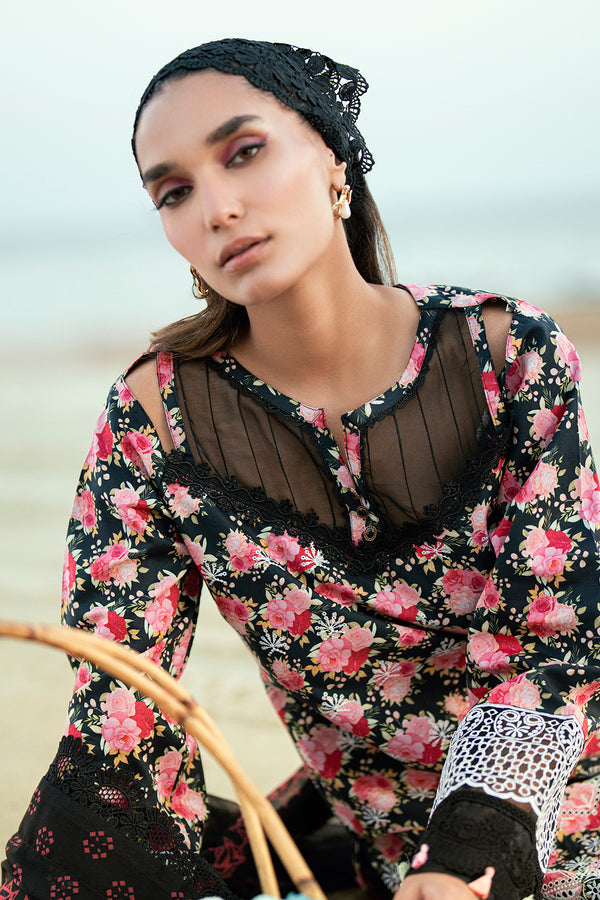 Sidra Fahad Lawn Kaari'25 (ROSE)