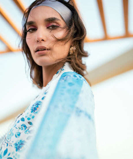 Sidra Fahad Lawn Kaari'25 (IRIS)