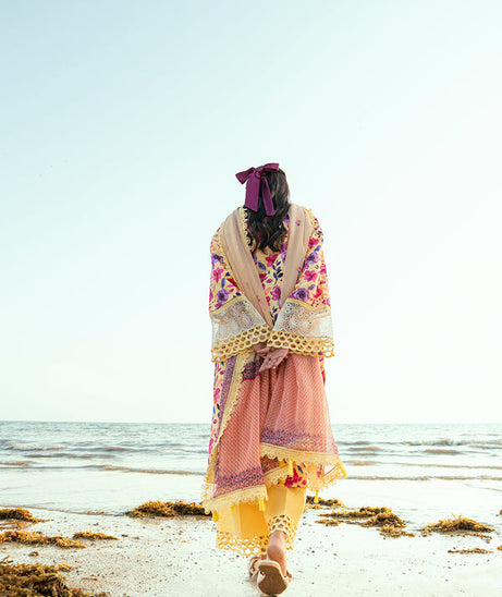 Sidra Fahad Lawn Kaari'25 (HIBISCUS)