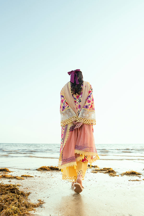 Sidra Fahad Lawn Kaari'25 (HIBISCUS)