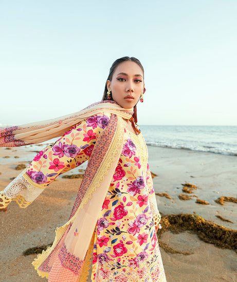 Sidra Fahad Lawn Kaari'25 (HIBISCUS)