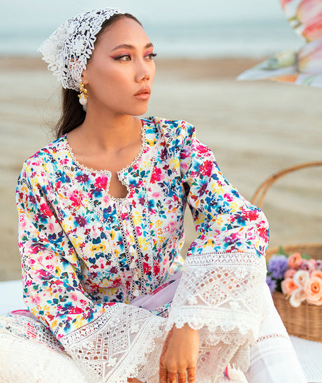 Sidra Fahad Lawn Kaari'25 (BLOSSOM)