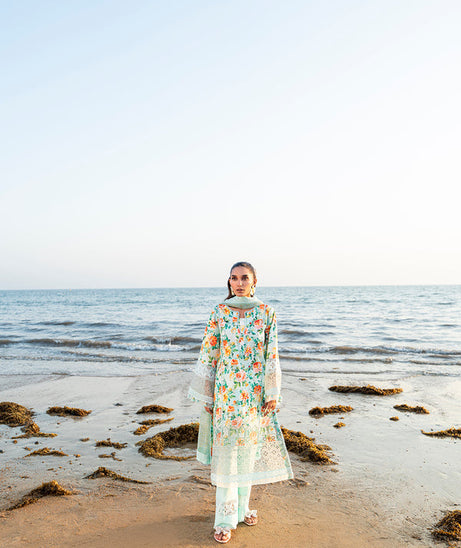 Sidra Fahad Lawn Kaari'25 (CARNATION)