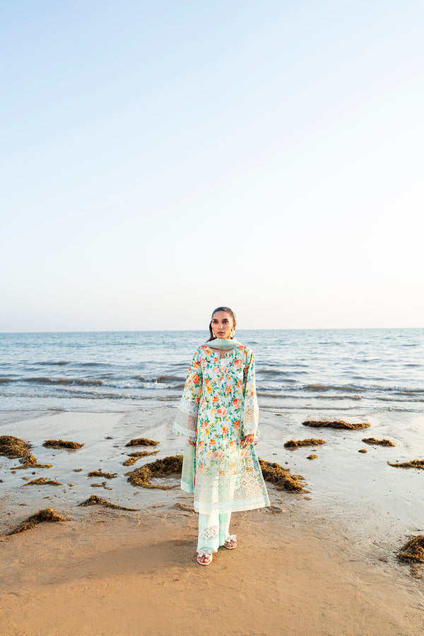 Sidra Fahad Lawn Kaari'25 (CARNATION)