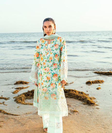 Sidra Fahad Lawn Kaari'25 (CARNATION)