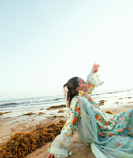 Sidra Fahad Lawn Kaari'25 (CARNATION)