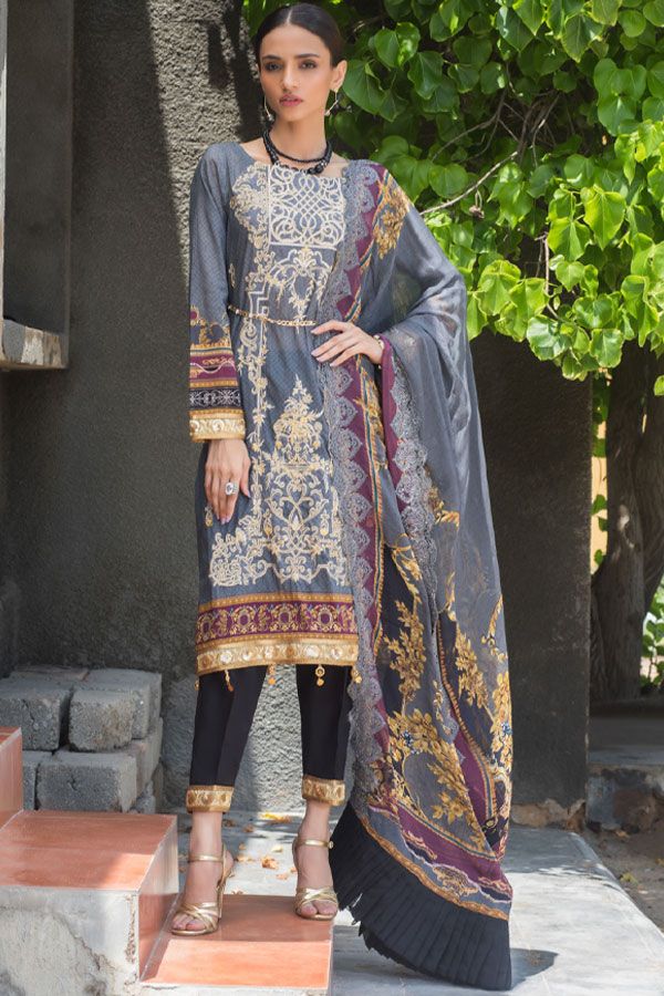 Iman Embroidered Lawn`21 D#07