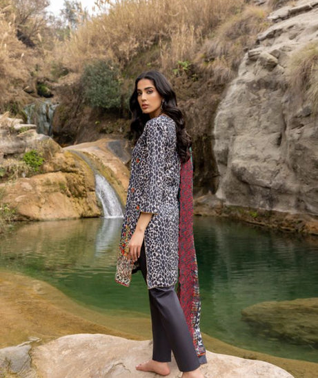 Iman Embroidered Lawn`22 D#1
