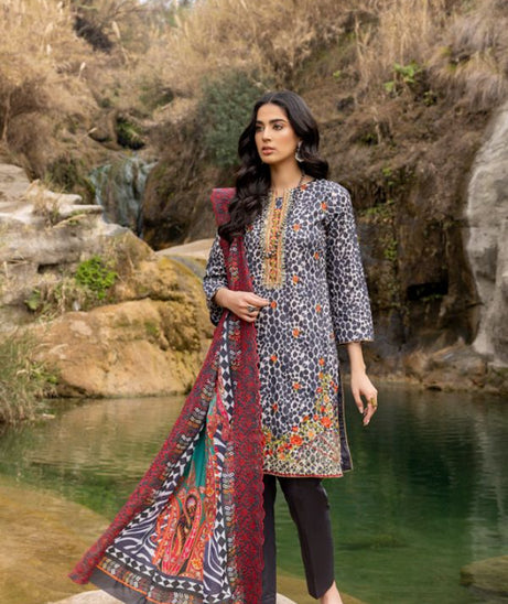 Iman Embroidered Lawn`22 D#1