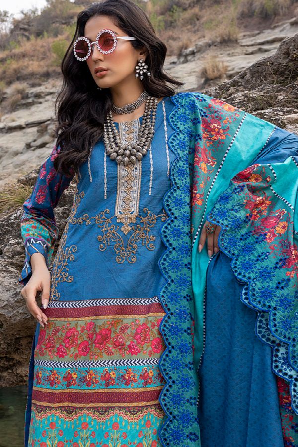 Iman Embroidered Lawn`22 D#2-B