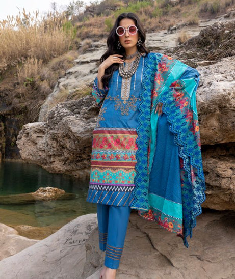 Iman Embroidered Lawn`22 D#2-B