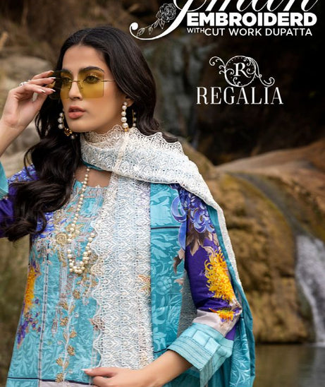 Iman Embroidered Lawn`22 D#3