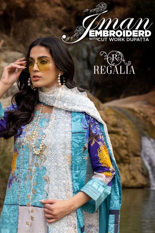 Iman Embroidered Lawn`22 D#3