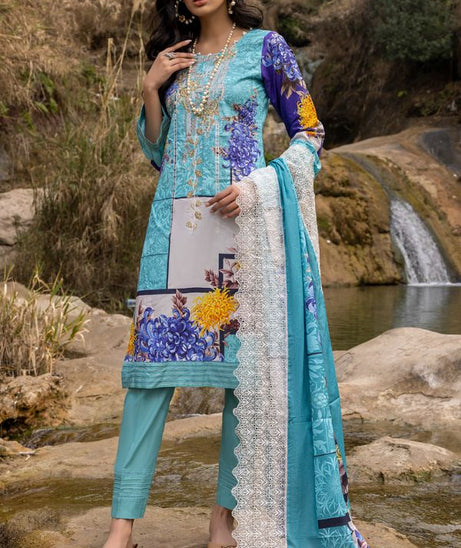 Iman Embroidered Lawn`22 D#3