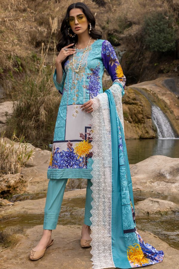 Iman Embroidered Lawn`22 D#3