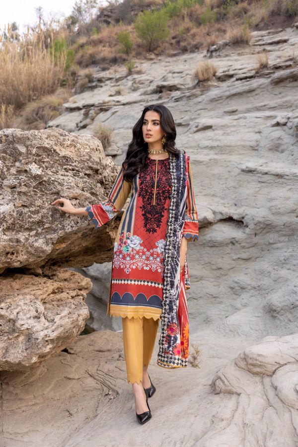 Iman Embroidered Lawn`22 D#6