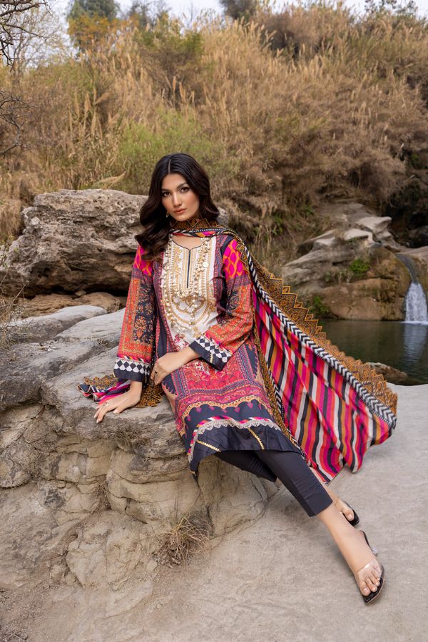Iman Embroidered Lawn`22 D#7-A
