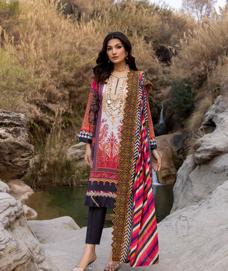 Iman Embroidered Lawn`22 D#7-A