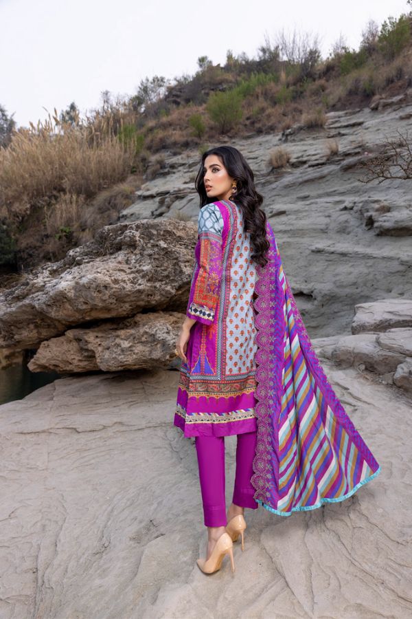 Iman Embroidered Lawn`22 D#7-B