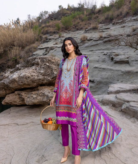 Iman Embroidered Lawn`22 D#7-B