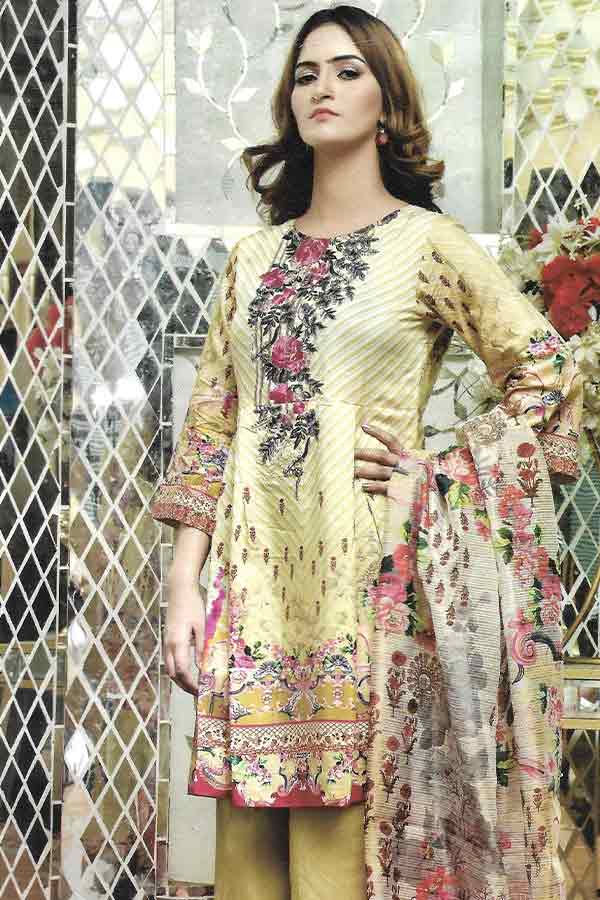 Irma Digital Emb Linen`20 D#2627