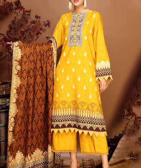 Ittehad German Linen'21 D#21701 Yellow