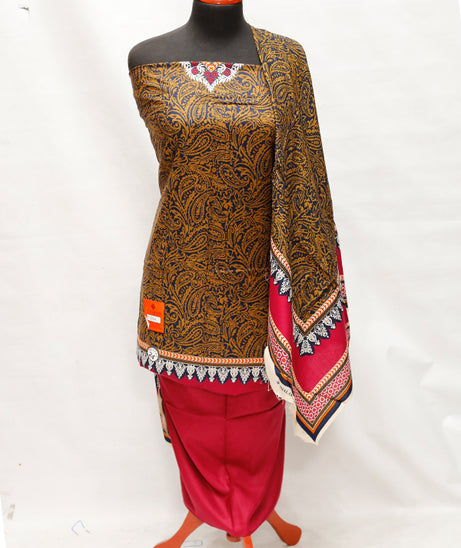 Ittehad Jhalak Linen D#1606-Magenda