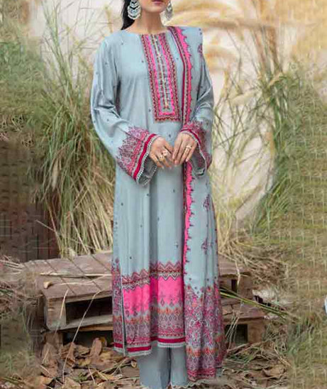 Ittehad Jhalak Linen`21 D#21509 (Grey)