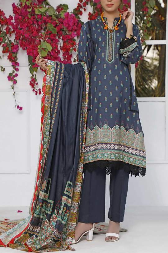 Jhalak Print Lawn`21 D#41 (Blue)
