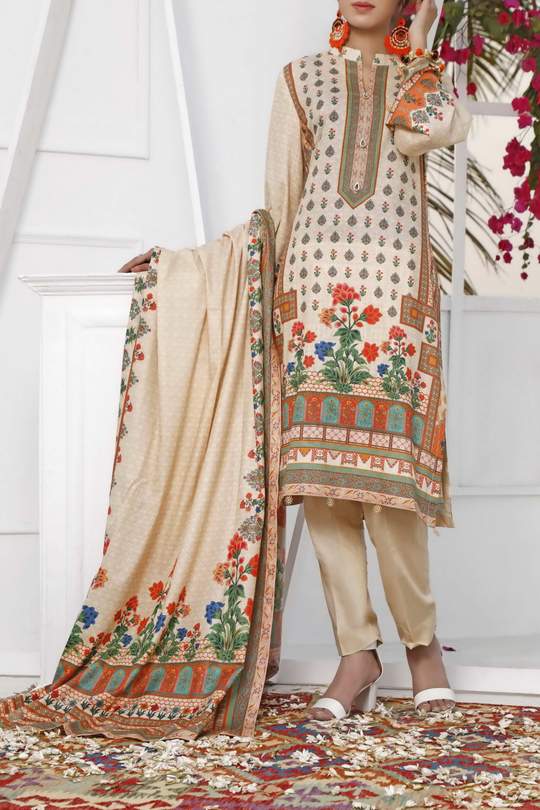 Jhalak Print Lawn`21 D#48 (Peach)