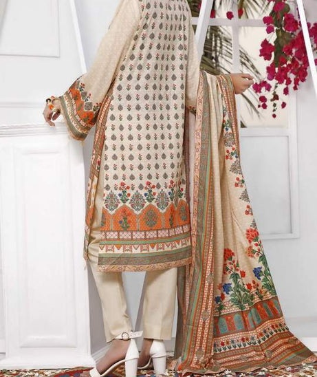 Jhalak Print Lawn`21 D#48 (Peach)