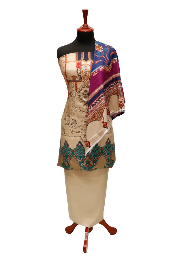 JJ Korean Print Linen`22 D#222 Skin