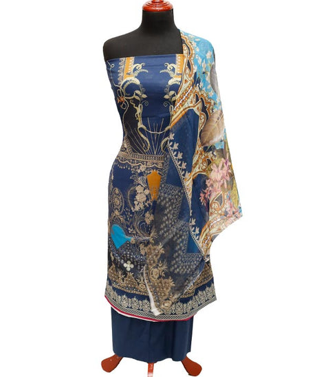 JJ Luxury Lawn C/Duptt'22 D#1065 N Blue