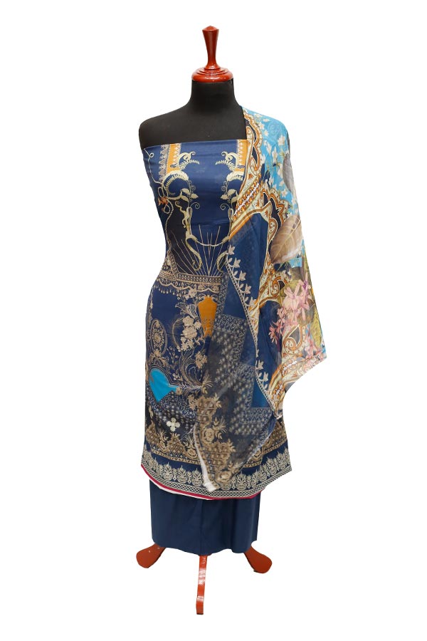 JJ Luxury Lawn C/Duptt'22 D#1065 N Blue