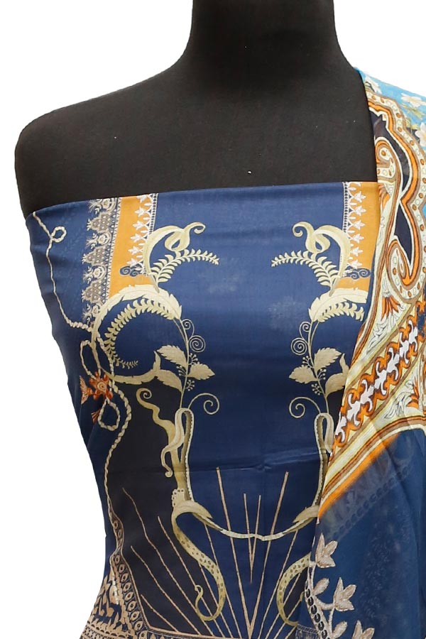 JJ Luxury Lawn C/Duptt'22 D#1065 N Blue