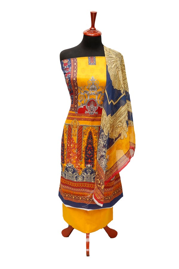 JJ Luxury Lawn C/Duptt'22 D#13149 Mustard