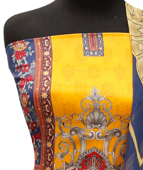 JJ Luxury Lawn C/Duptt'22 D#13149 Mustard
