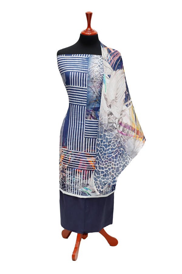 JJ Luxury Lawn C/Duptt'22 D#1515 N Blue