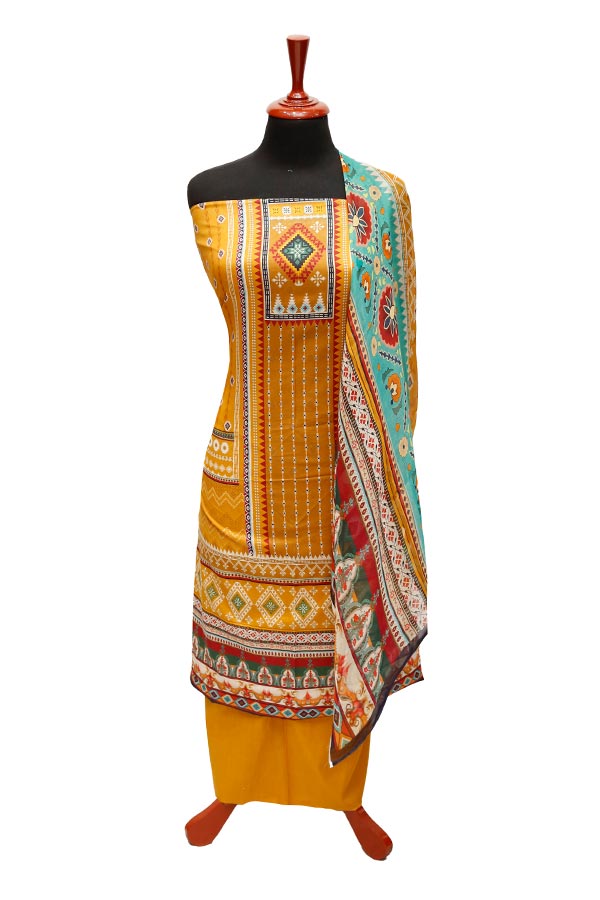 JJ Luxury Lawn C/Duptt'22 D#314 Mustard