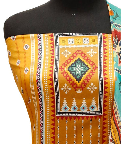 JJ Luxury Lawn C/Duptt'22 D#314 Mustard