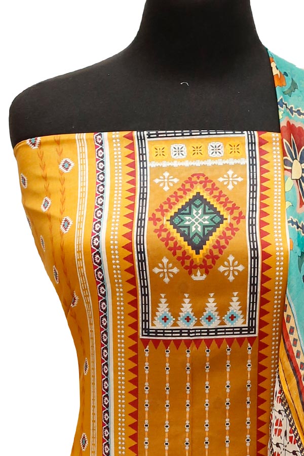 JJ Luxury Lawn C/Duptt'22 D#314 Mustard
