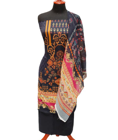 JJ Luxury Lawn C/Duptt'22 D#503 Black